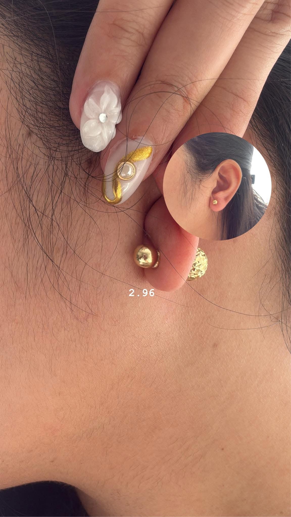 Ball Stud 18k Gold Earrings
