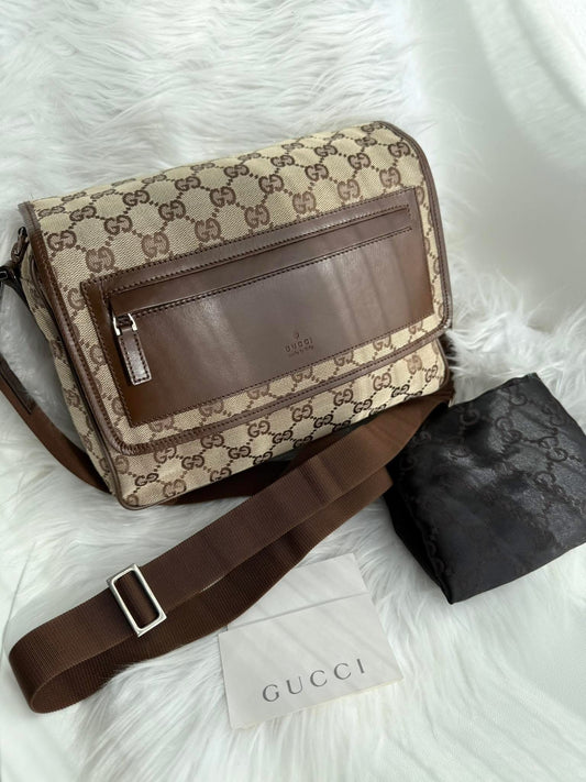 Gucci Canvas Messenger Bag
