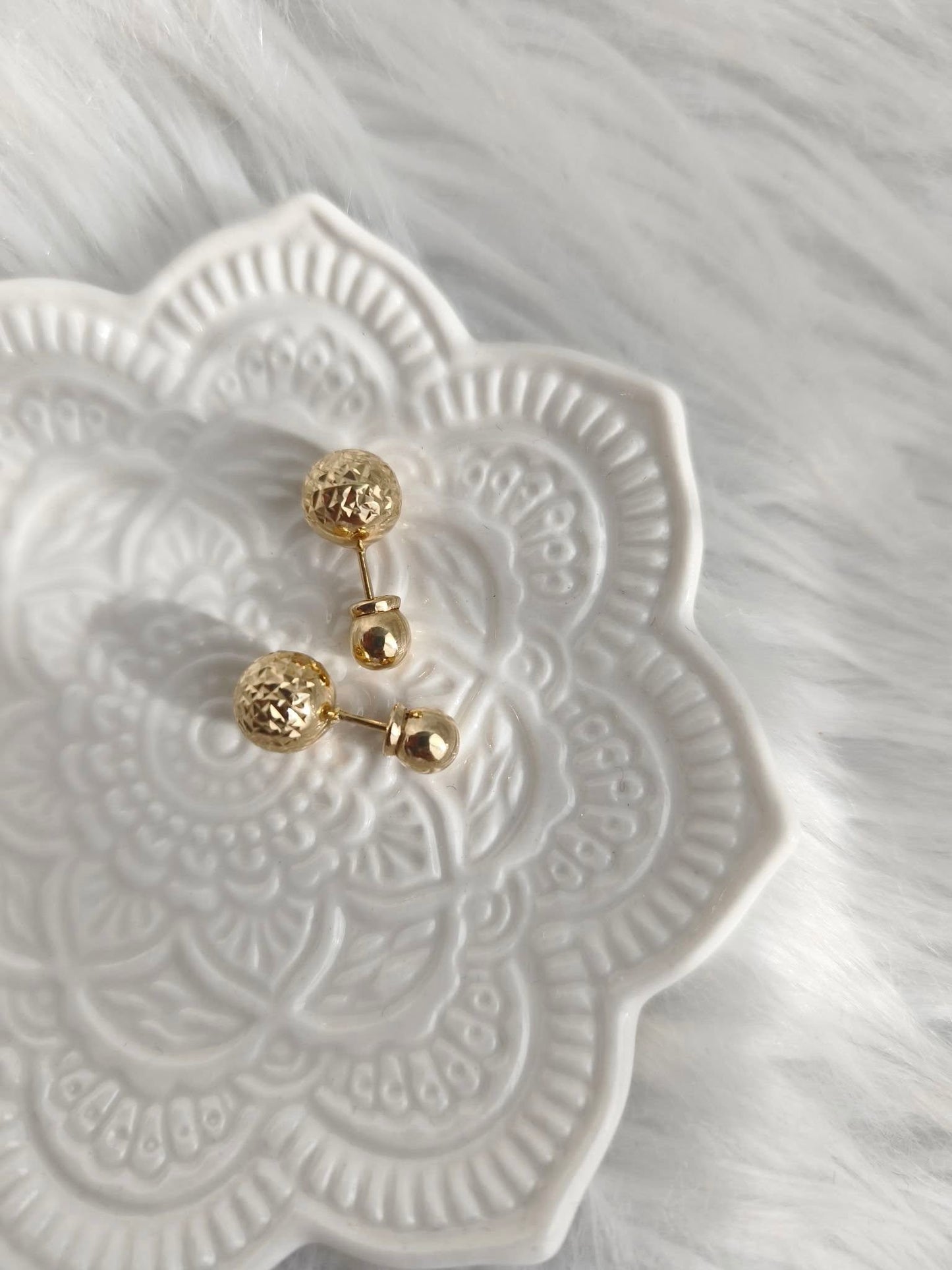 Ball Stud 18k Gold Earrings